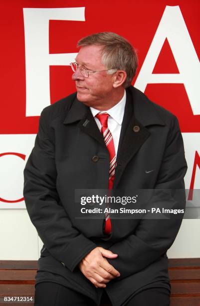 Manchester United manager Sir Alex Ferguson during the Pre-Season Friendly at Pittodrie Stadium, Aberdeen.