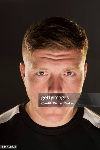 Footballer Alfie Mawson is photographed for the Guardian on June 6, 2017 in Reading, England.