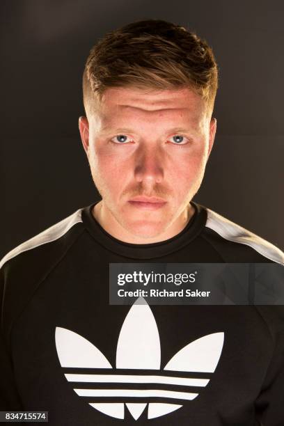 Footballer Alfie Mawson is photographed for the Guardian on June 6, 2017 in Reading, England.