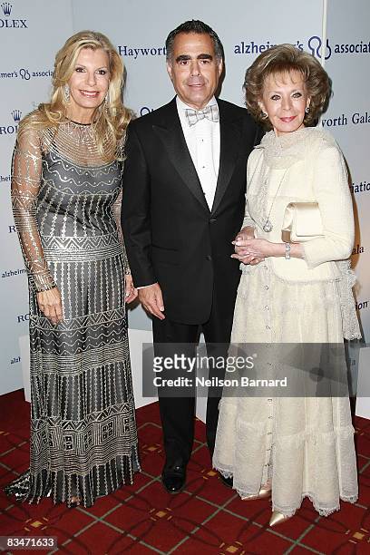 Princess Yasmin Aga Khan, Allen Brill and wife attend the 2008 Alzheimer's Association Rita Hayworth Gala at Grand Ballroom, Waldorf Astoria Hotel on...