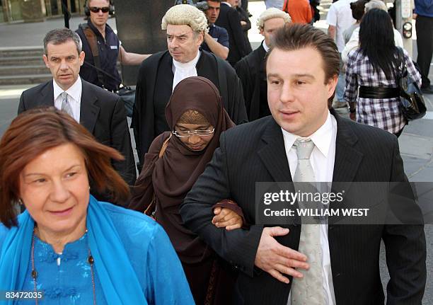 Jack Thomas and his wife leave court after a pre-sentencing hearing in Melbourne on October 29, 2008 a week after he was convicted of having a...