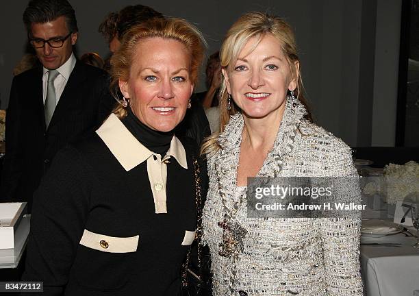 Muffie Potter Aston and Division President Fashion CHANEL Barbara Cirkva attend the CHANEL luncheon and preview of the new "Premiere Ceramic" watch...