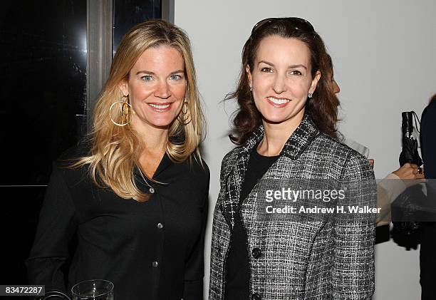Betsy Pitts and Alexia Hamm Ryan attend the CHANEL luncheon and preview of the new "Premiere Ceramic" watch at the CHANEL Mobile Art exhibit at...