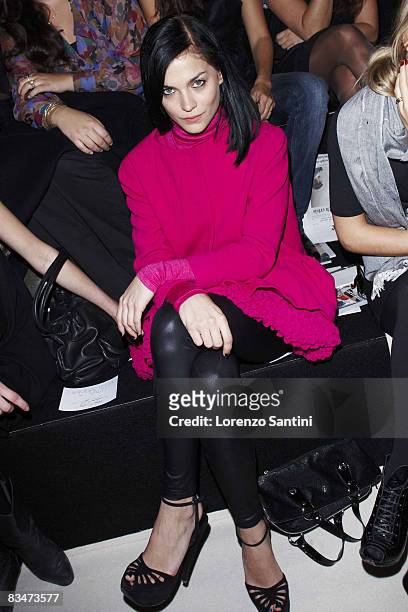 Leigh Lezark from The Misshapes at the Giambattista Valli fashion show during Paris Fashion Week at Espace Eiffel on October 2, 2008 in Paris, France.