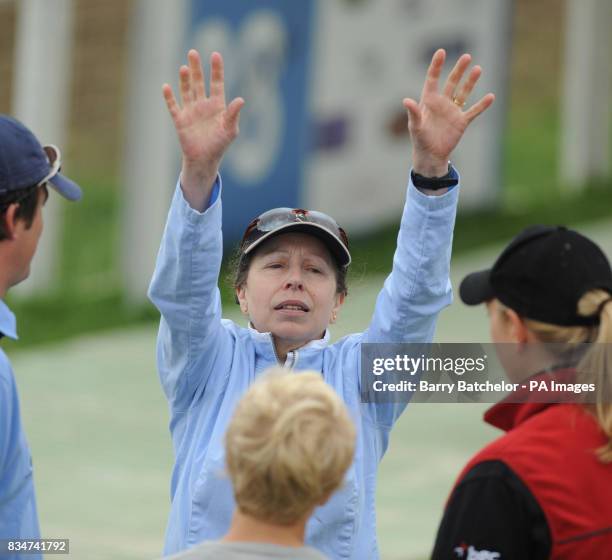 The Princess Royal at the Festival of British Eventing at Gatcombe Park, the Gloucestershire home of the princess.