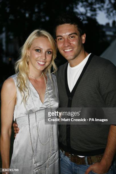 Camilla Dallerup and Kevin Sacre attending the African Oasis party, sponsored by Amarula Cream, in Bedford Square, London.