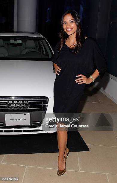Actress Rosario Dawson attends the Audi Launch Event For The New 2009 Audi A4 at The IAC Building on October 28, 2008 in New York City