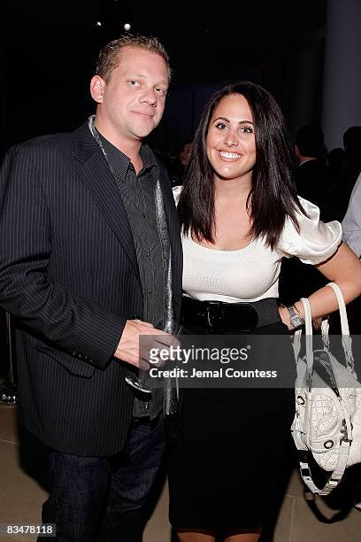James Goll and Ashley Berg attend the Audi Launch Event For The New 2009 Audi A4 at The IAC Building on October 28, 2008 in New York City