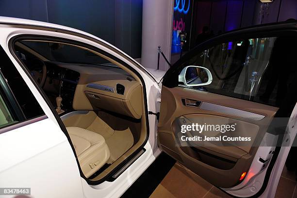 Interior shot of the 2009 Audi A4 during the Audi Launch Event For The New 2009 Audi A4 at The IAC Building on October 28, 2008 in New York City