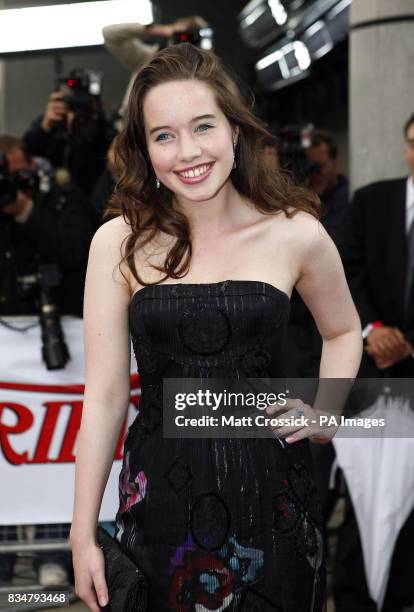 Anna Popplewell arrives at the National Movie Awards 2008, at the Royal Festival Hall on the South Bank in central London.