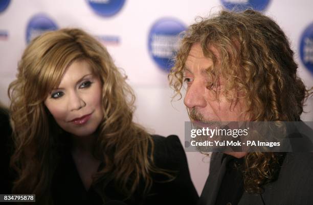 Robert Plant and Alison Krauss arrive for the Nationwide Mercury Prize at Grosvenor House, Park Lane.