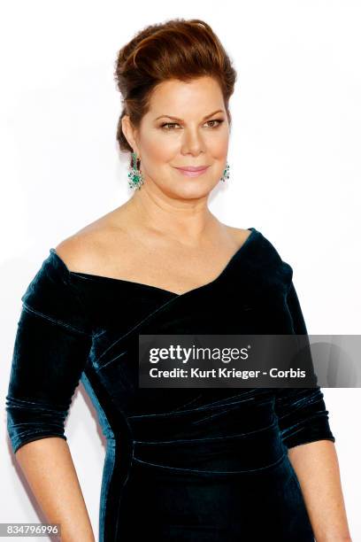 Image has been digitally retouched.) Marcia Gay Harden arrives at the People´s Choice Awards 2016 in Los Angeles, California on January 6, 2016.