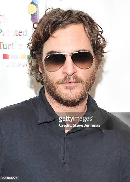 Joaquin Phoenix attends Paul Newman's California Camp "The Painted Turtle" Benefit Concert at the Davies Symphony Hall on October 27, 2008 in San...