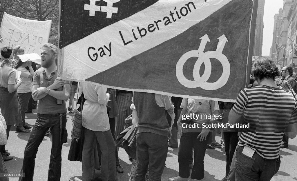 Early Gay Rights March, Downtown Manhattan - May 1970