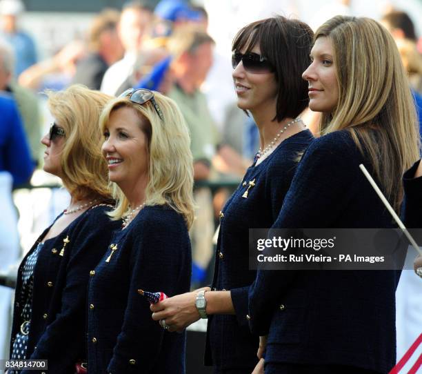 S wives Toni Azinger, Amy Mickelson, Lisa Cink and Sandy Perry during The Opening Ceremony at Valhalla Golf Club, Louisville, USA.