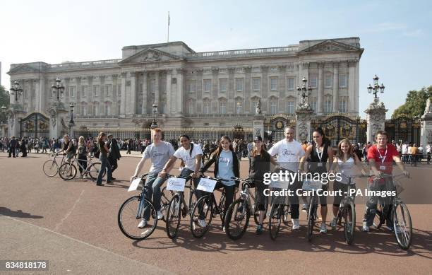 Olympic cyclists Ed Clancy, Shanaze Reade and Victoria Pendleton, Hollyoakes actress Roxanne McKee, Olympic cyclist James Staff, Gladiator star Jenny...