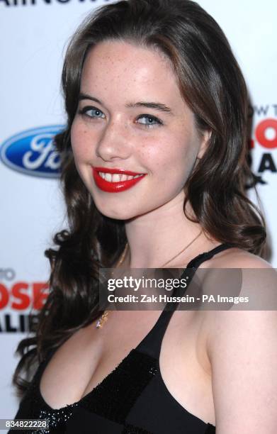 Anna Popplewell arrives for the UK premiere of 'How To Lose Friends and Alienate People' at the Empire, Leicester Square, WC2.