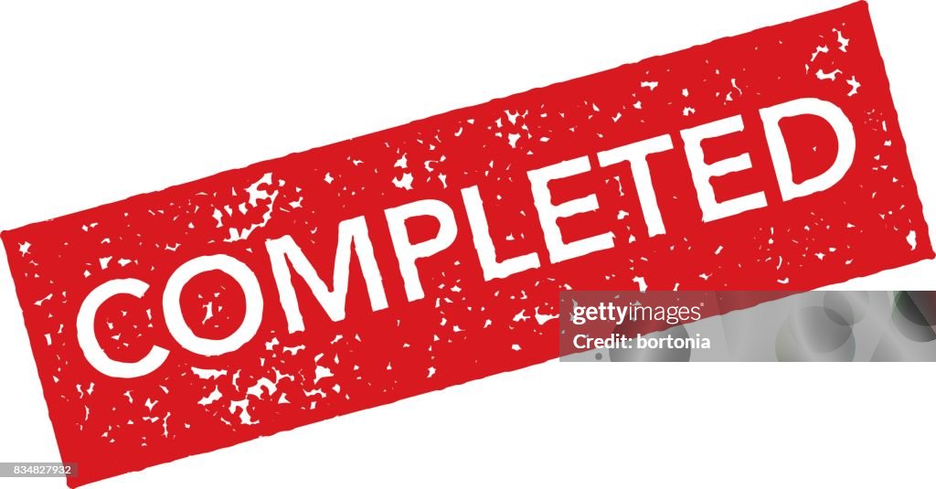 Red Rubber Stamp Icon On Transparent Background High-Res Vector Graphic