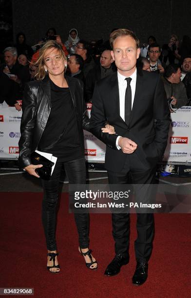Jason Donovan and Angela Malloch arrive for the Pride of Britain Awards at the London Television Centre, Upper Ground, SE1.