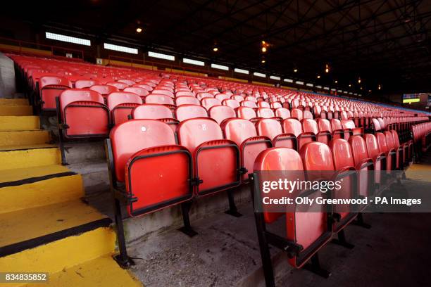 Red seating at Selhurst Park