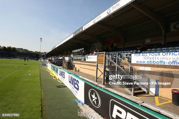 View of The Bucks New University Stand at Adams Park