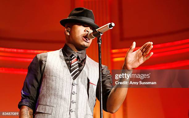 Ne-Yo performs at the 2008 Trophee Des Arts Gala at Plaza Hotel on October 29, 2008 in New York City.