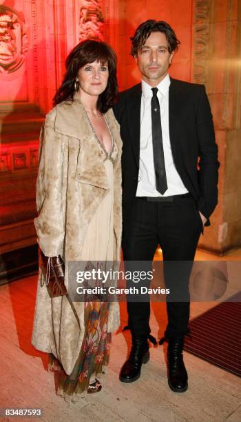 Actors Siobhan Finneran and Jake Canuso arrives at the National Television Awards at the Royal Albert Hall October 29, 2008 in London, England.
