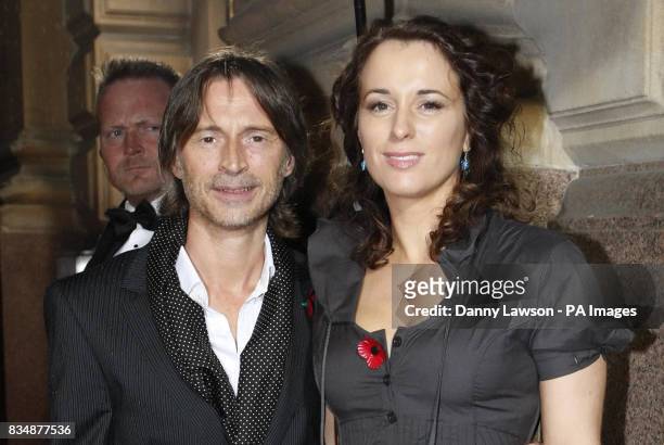 Robert Carlyle and wife Anastasia Shirley arrive at the Bafta Scotland Awards ceremony at the City Halls in Glasgow.