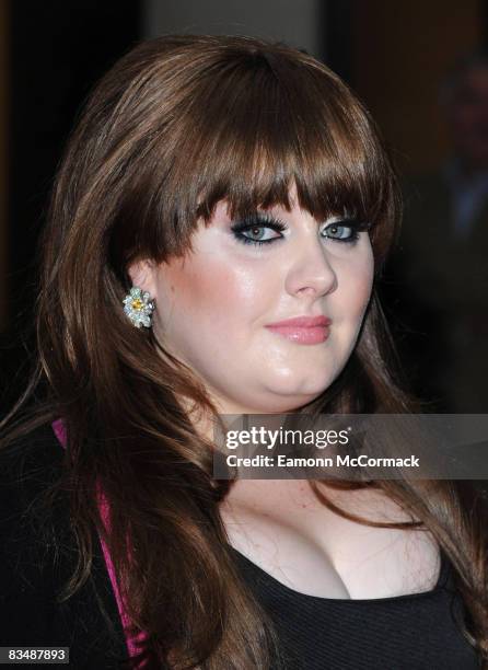 Adele arrives at The Nationwide Mercury Prize at Grosvenor House Hotel on September 9, 2008 in London, England.
