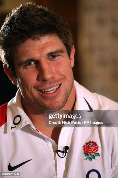 England and Bath's Michael Lipman during the Press Conference