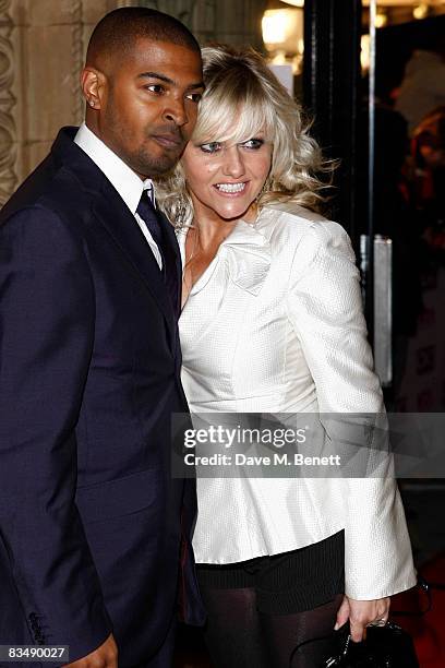 Noel Clarke and Camille Coduri attend the National Television Awards 2008 at the Royal Albert Hall on October 29, 2008 in London, England.