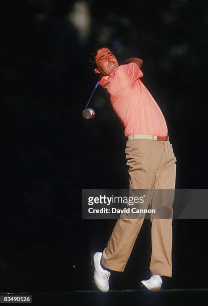 Spanish golfer Severiano Ballesteros at the 15th tee during the Ryder Cup at Muirfield Village, Ohio, September 1987.