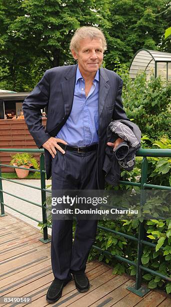 Patrick Poivre D'arvor attends The French Open at Roland Garros on May 31, 2008 Paris, France.