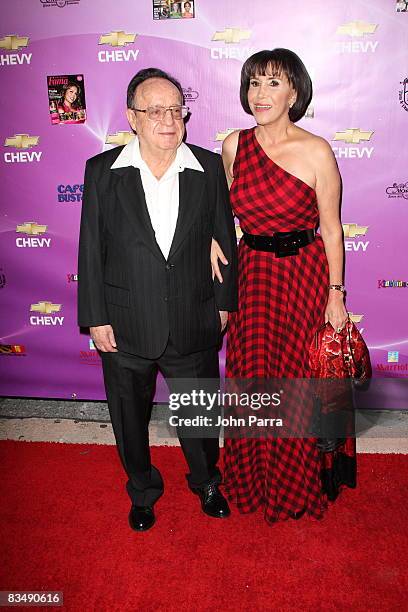 Actor Roberto Gomez Bolanos and Actress Florinda Mesa pose at the 2008 Premio FAMA Awards at Gusman Center for the Performing Arts on October 29,...