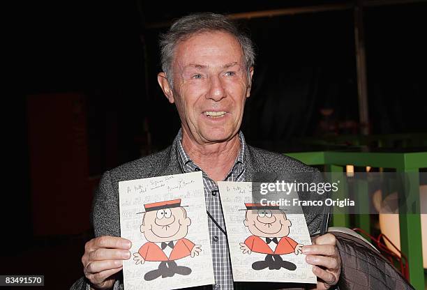 Cartoonist Bruno Bozzetto attends the Alice Nella Citta Awards during the 3rd Rome International Film Festival held at the Auditorium Parco della...