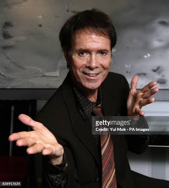 Sir Cliff Richard at the launch of his 'Time Machine Tour DVD' at Quo Vadis in Soho, central London. In a career that spans over 50 years, he is the...