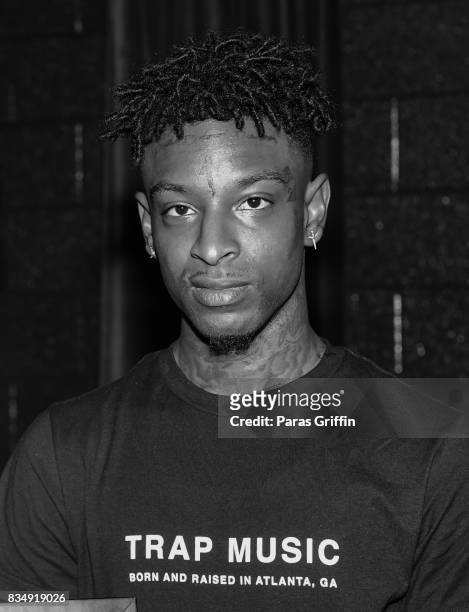 Rapper 21 Savage at ASCAP x Avion Tequila presents The Dinner for 21 Savage at KR Steakhouse on August 17, 2017 in Atlanta, Georgia.