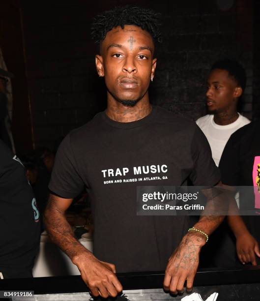 Rapper 21 Savage at ASCAP x Avion Tequila presents The Dinner for 21 Savage at KR Steakhouse on August 17, 2017 in Atlanta, Georgia.