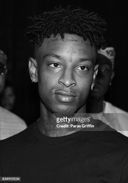 Rapper 21 Savage at ASCAP x Avion Tequila presents The Dinner for 21 Savage at KR Steakhouse on August 17, 2017 in Atlanta, Georgia.