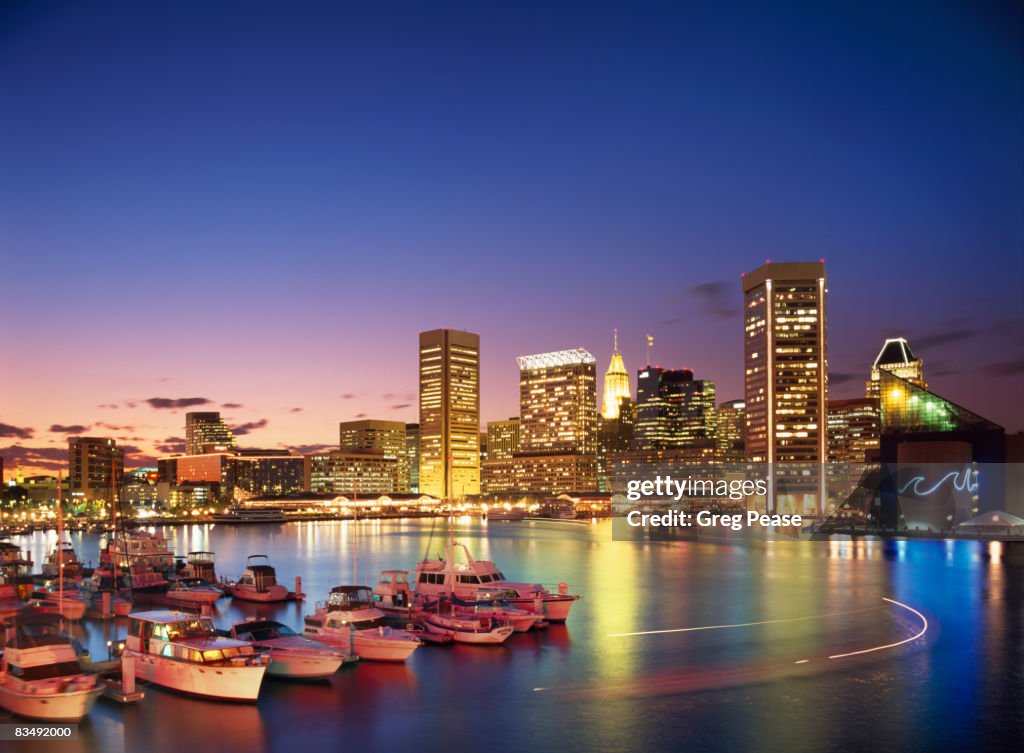 Baltimore Skyline and Inner Harbor 