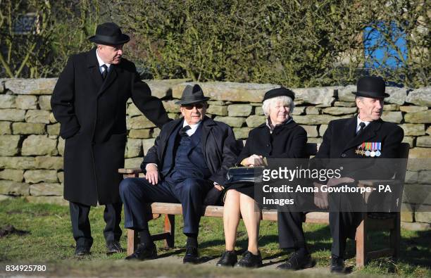 Actor Derek Fowlds who plays Oscar Blaketon on the set of the Heartbeat television series in Goathland, North Yorkshire. Picture date: Wednesday...