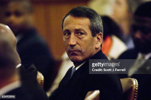 Oct. 29: South Carolina Gov. Mark Sanford during the House Ways and Means hearing on potential economic stimulus legislation.