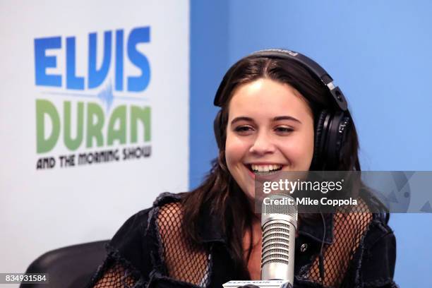 Singer/songwriter Bea Miller is interviewed during her visit to the visits "The Elvis Duran Z100 Morning Show" at Z100 Studio on August 18, 2017 in...