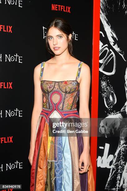 Actress Margaret Qualley attends the "Death Note" New York premiere at AMC Loews Lincoln Square 13 theater on August 17, 2017 in New York City.