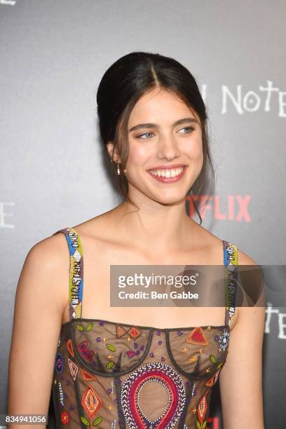 Actress Margaret Qualley attends the "Death Note" New York premiere at AMC Loews Lincoln Square 13 theater on August 17, 2017 in New York City.