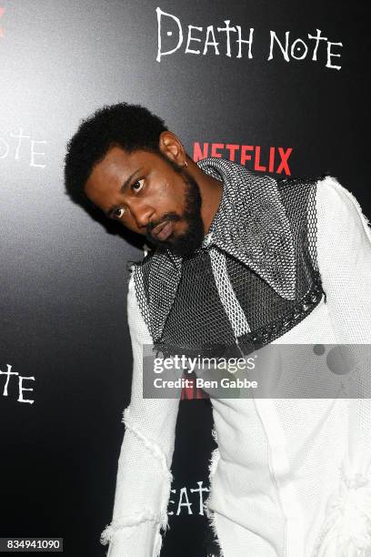 Actor LaKeith Stanfield attends the "Death Note" New York premiere at AMC Loews Lincoln Square 13 theater on August 17, 2017 in New York City.