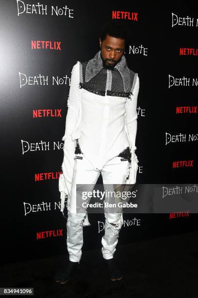 Actor LaKeith Stanfield attends the "Death Note" New York premiere at AMC Loews Lincoln Square 13 theater on August 17, 2017 in New York City.