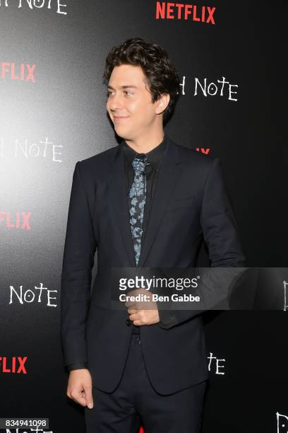 Actor Nat Wolff attends the "Death Note" New York premiere at AMC Loews Lincoln Square 13 theater on August 17, 2017 in New York City.