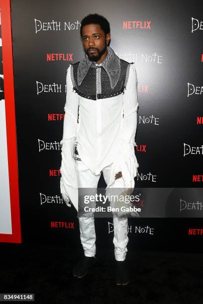 Actor LaKeith Stanfield attends the "Death Note" New York premiere at AMC Loews Lincoln Square 13 theater on August 17, 2017 in New York City.