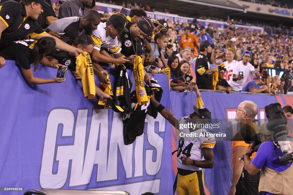 Pittsburgh Steelers v New York Giants